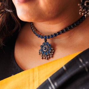 Blue Sapphire Adigai set - NP003